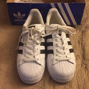 Authentic women’s Adidas Superstar in original box